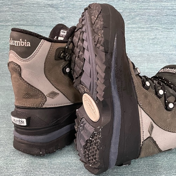Columbia Gray Insulated Omnitech Waterproof Nisqually Winter Boot Size 6.5 - Picture 14 of 16
